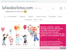 Tablet Screenshot of lafeedesfetes.com